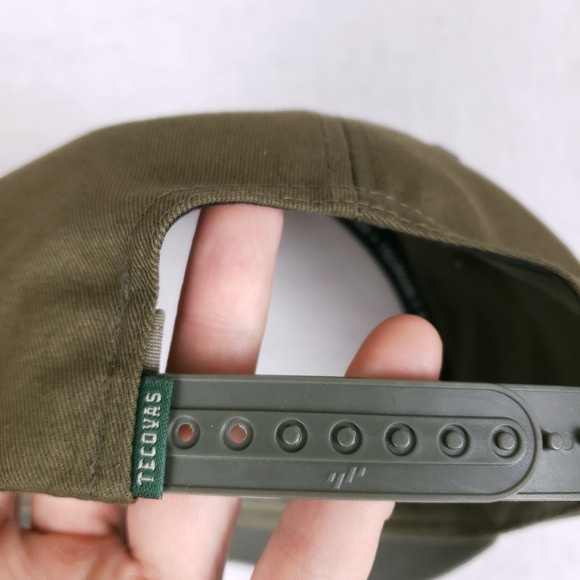 Tecovas Snapback Hat OSFA Embroidered Logo Patch Olive Green Western Gorpcore - Picture 4 of 11
